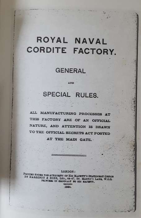 A Pictorial Record of the Royal Naval Cordite Factory by Holton Heath