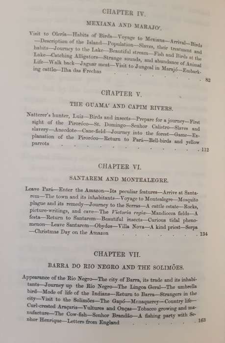 A Narrative of Travels on the Amazon and Rio Negro by Alfred Wallace **Facsimilie copy by Time Life*