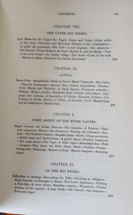A Narrative of Travels on the Amazon and Rio Negro by Alfred Wallace **Facsimilie copy by Time Life*