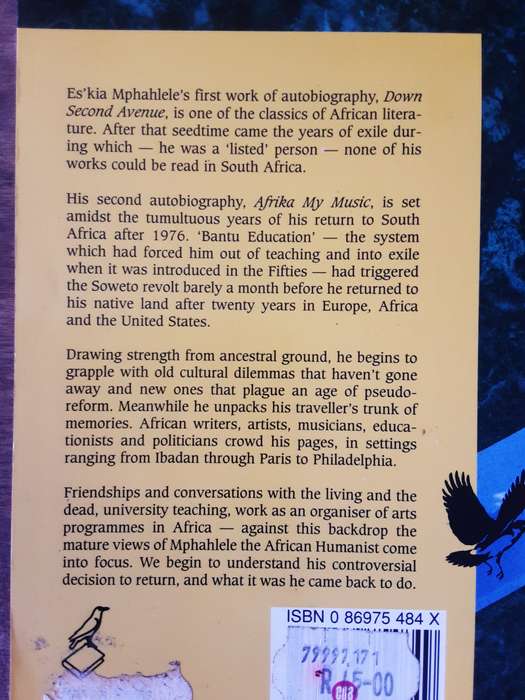 Afrika My Music An autobiography 1957 - 1983 by Es' kia Mphahlele