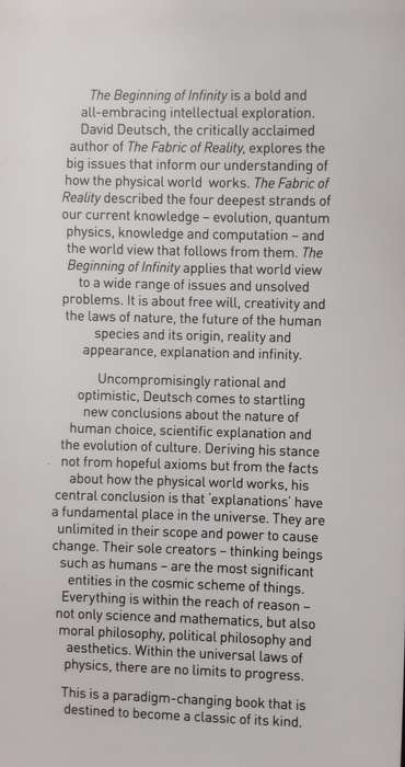 The Beginning of Infinity Explanations That Transform the World by David Deutsch