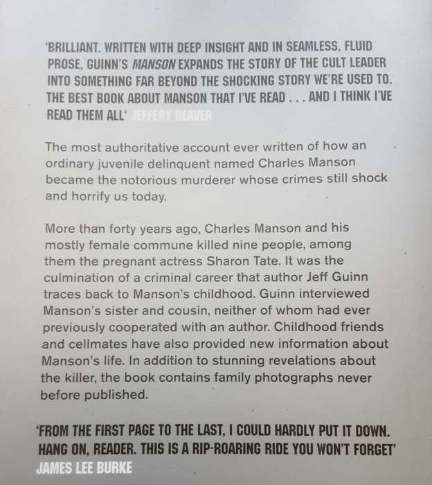 Manson The Life and Times of Charles Manson by Jeff Guinn