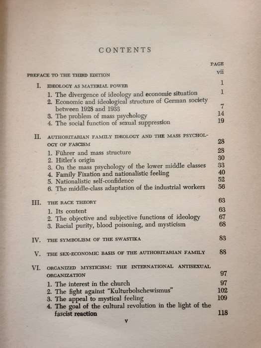 The Mass Psychology of Fascism by Wilhelm Reich ***First English Edition 1946***