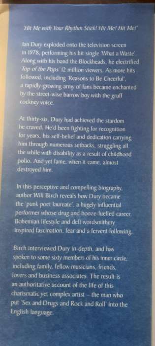 Ian Dury The Definitive Biography by Will Birch