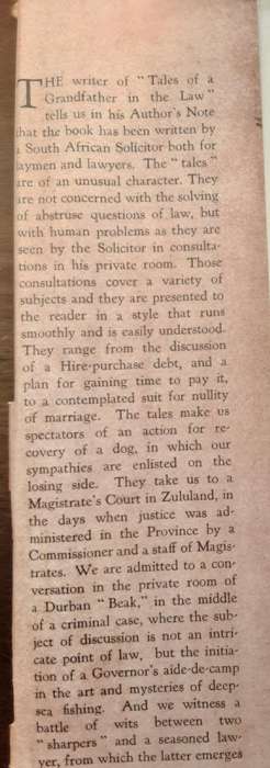 Tales of a Grandfather in the Law by Luctor