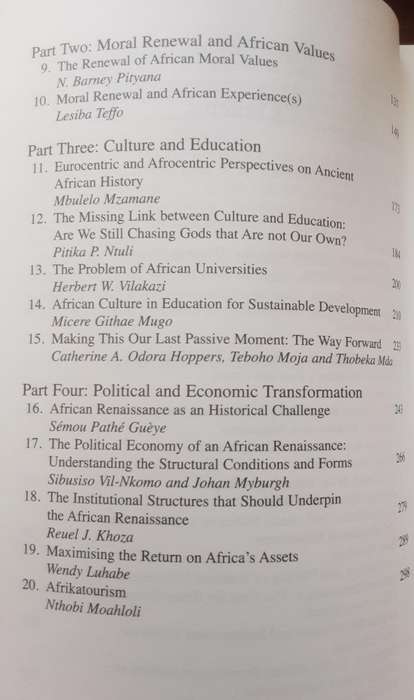 African Renaissance edited by Malegapuru William Makgoba