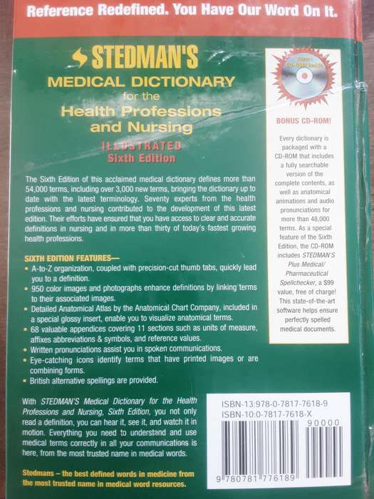 Stedman's Medical Dictionary for the Health Professions and Nursing 6th edition