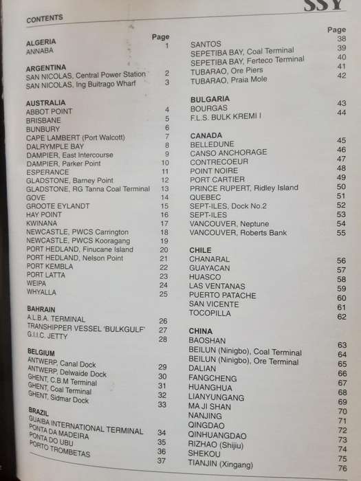 Major Coal and Ore Ports 6th Edition compiled by SSY Consultancy & Research