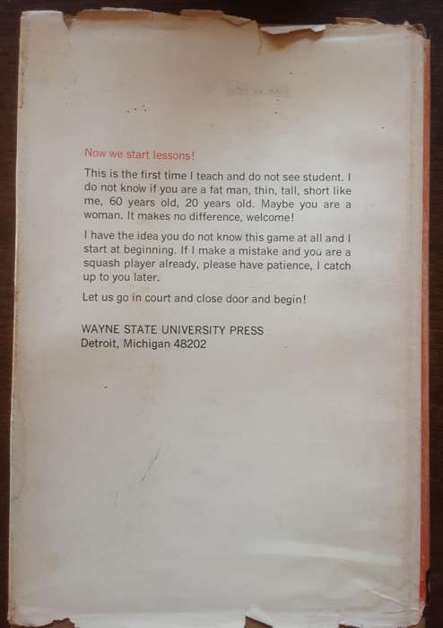 Squash Racquets The Khan Game by Hashim Khan with Richard Randell **Signed by Khan**