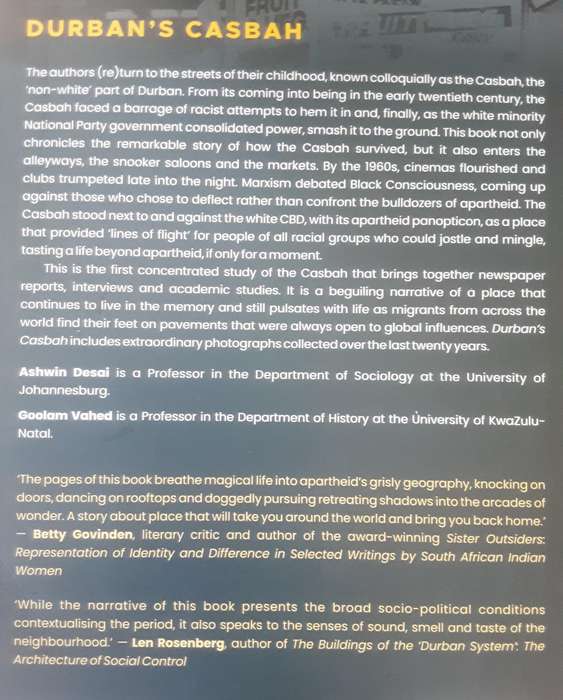 Durban's Casbah, Bunny Chiws, Bolsheviks and Bioscopes by Ashwin Desai and Goolam Vahed