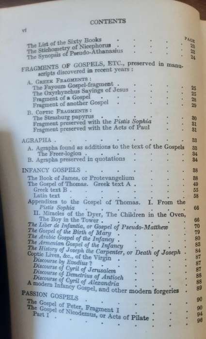 The Apocryphal New Testament translated by Montague Rhodes James