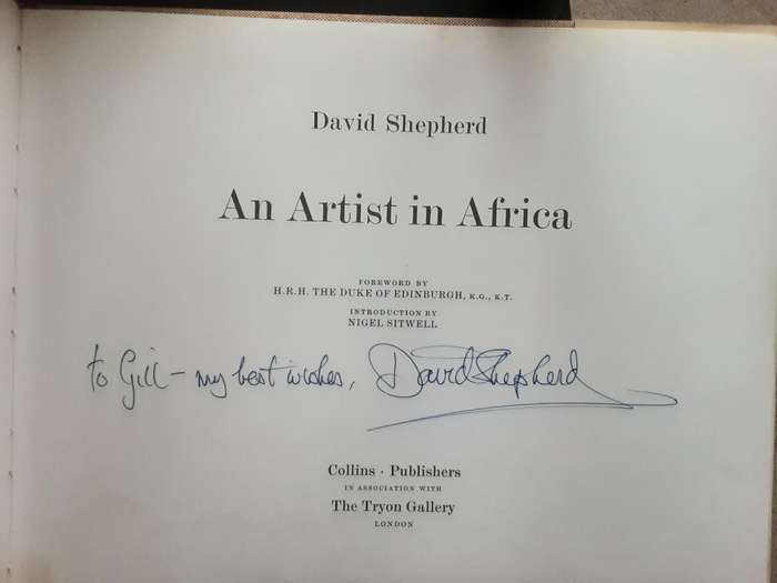 An Artist in Africa by David Shepherd  ***Signed Copy ***