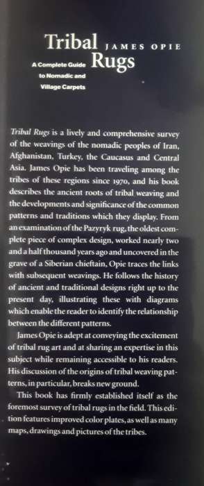 Tribal Rugs A Complete Guide to Nomadic and Village Carpets by James Ople
