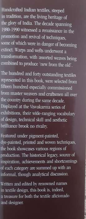 Handcrafted Indian Textiles,  Tradition and Beyond by editor Martand Singh text by Chishti & Jain