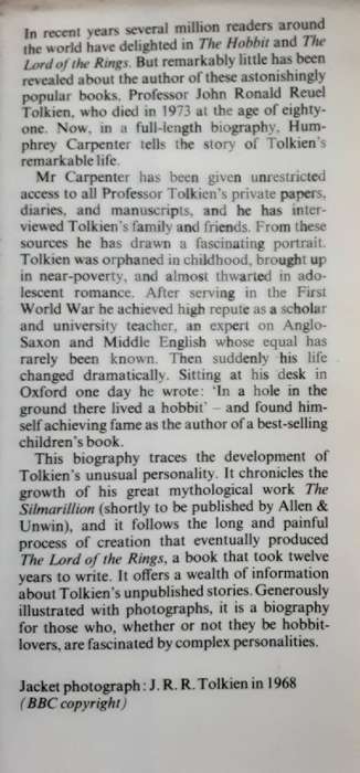 J J R Tolkien A Biography by Humphrey Carpenter