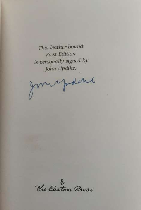 Self Consciousness Memoirs by John Updike ** Signed first leather Bound edition **