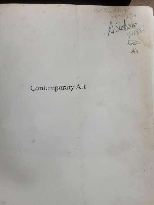 Contemporary Art by Klaus Honnef