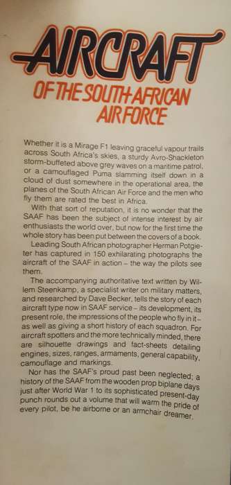 Aircraft of the South African Airforce by Herman Potgieter and Willem Steenkamp