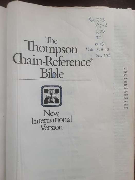 Thompson Chain Reference Bible New International Version Red Letter Edition