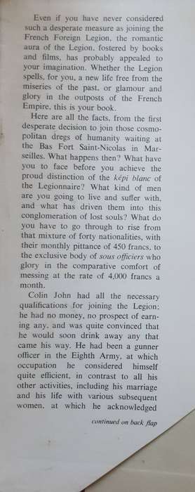 Nothing To Lose, Five Years in the Foreign Legion by Colin John ***Scarce title ***