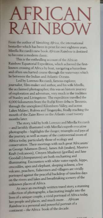 African Rainbow Across Africa by Boat by Lorenzo & Mirella Ricciardi **First Edition **