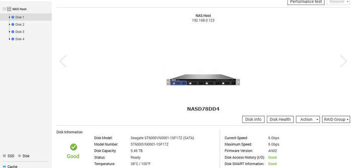 QNAP TS-469U NAS ***Includes 4x Seagate 6TB NAS HDD***