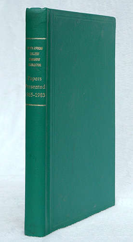 South African Colliery Managers' Association - Papers Presented  1965-1983