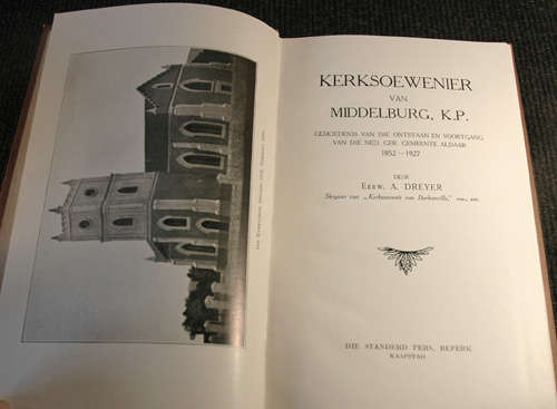 Kerksoewenier van Middelburg K.P. 1852-1927 - Joubert & Schoonraad