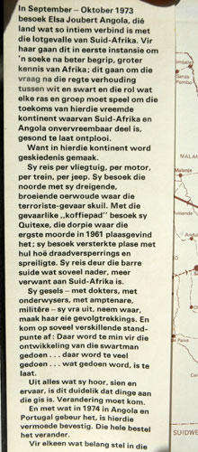 Die Nuwe Afrikaan - 'n Reis deur Angola -- Elsa Joubert