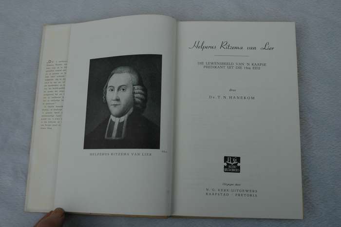 Helperus Ritzema van Lier -- Dr. T.N. Hanekom