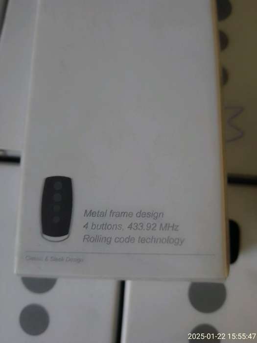 4 buttons remote 433.92MHz Rolling code technology