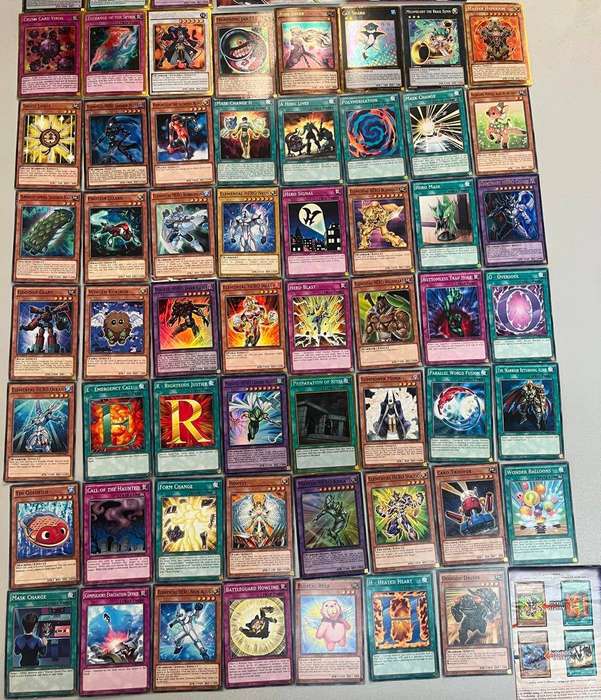 Lot of authentic 58 rare yu gi oh cards