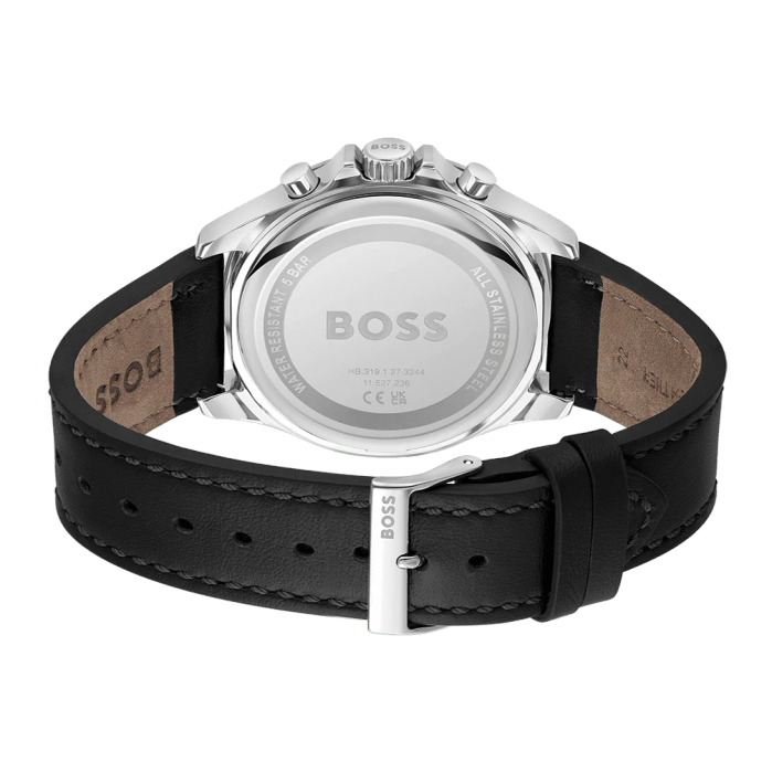 Men's Hugo Boss Black Leather Chronograph Watch 1514121