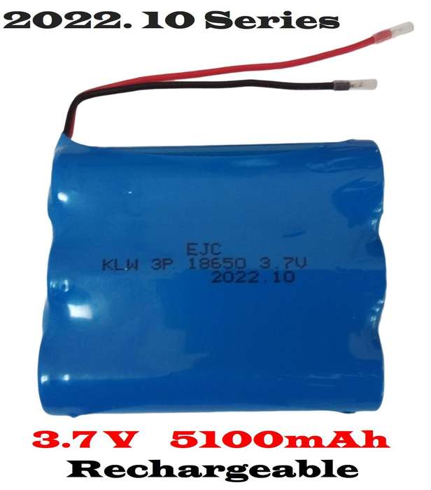 3Cells [3P] 18650 Rechargeable 3.7V 5100mAh Battery Pack In Parallel Connection. Collections Allowed