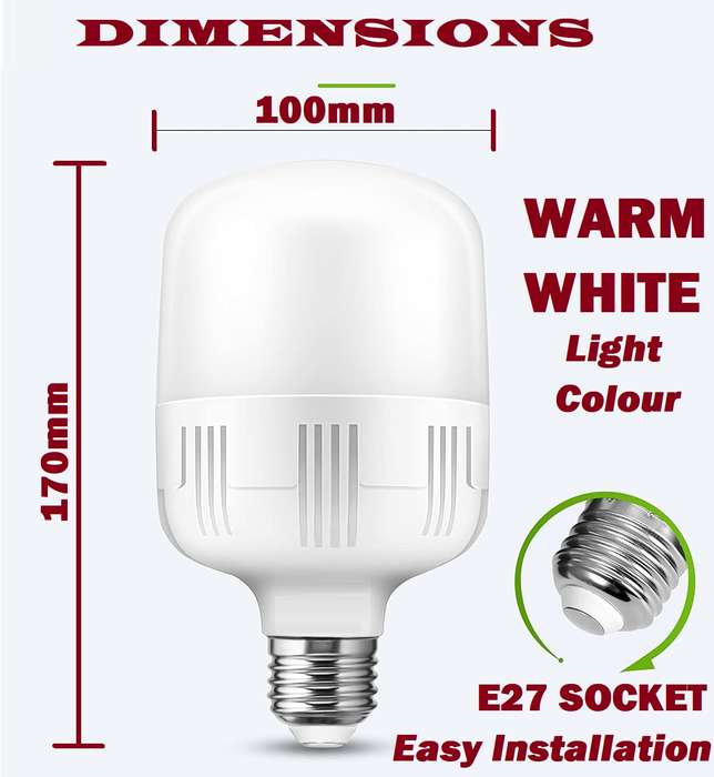 Price Slashed. 30W LED E27  Light Bulb, Lamp, Globe AC170~240V In Warm White. Collections Allowed.