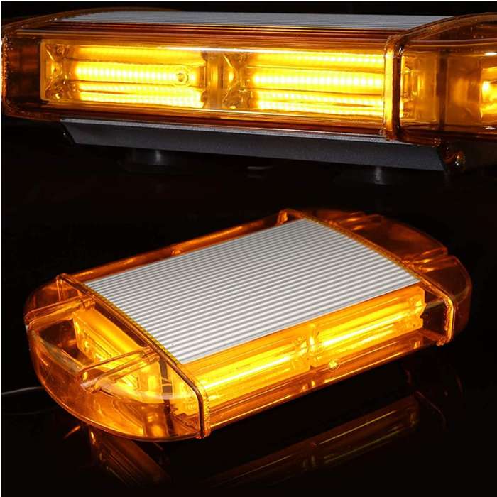 Vehicle Roof Top Strobe Flash Amber Orange COB LED Light Bar. Magnetic Mount. Collections Allowed.