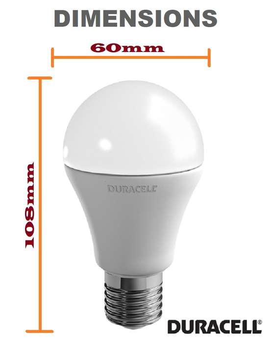 Original LED Light Bulbs: 6W AC220~240V DURACELL E27 Warm White. Special Offer. Collections Allowed.