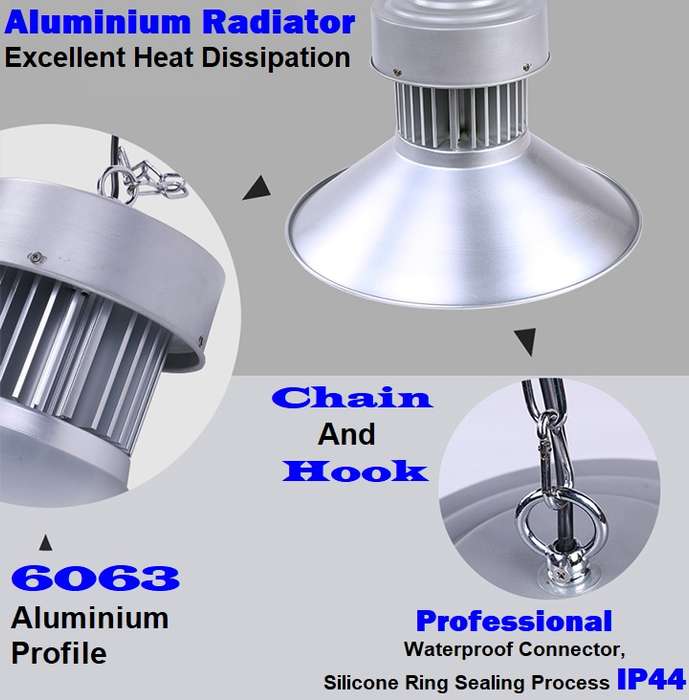 COB LED High Bay Lights 70W AC85~265V. Ultra Bright Cool White Superior Quality. Collections Allowed