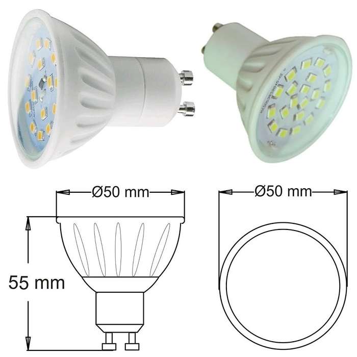 Dimmable LED Light Bulbs 7W GU10 AC220~240V Super Cool White SMD LED Downlights. Collections Allowed