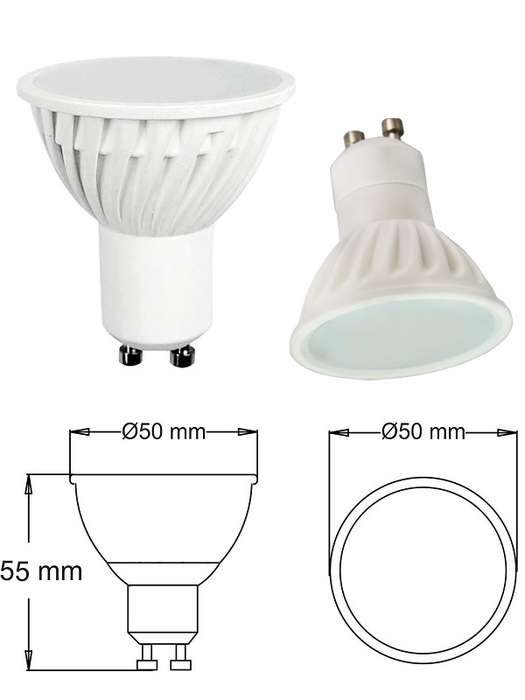 Dimmable LED Light Bulbs 7W GU10 AC220~240V Super Cool White SMD LED Downlights. Collections Allowed
