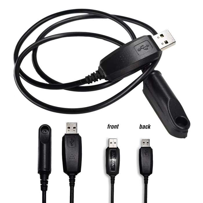 USB Programming Cable plus CD For Two-Way Walkie Talkie Radios / Transceivers. Collections Allowed.