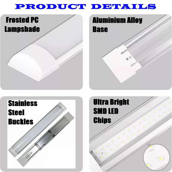 Premium LED Batten Tube Lights Ultra Slim Modern Design Complete With Fittings. Collections Allowed.