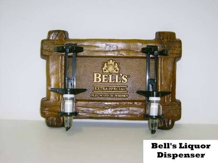 Liquor Dispensers: Bell`s Scotch Whisky with 2 Sets of Optics. Brand New. Collections Are Allowed.