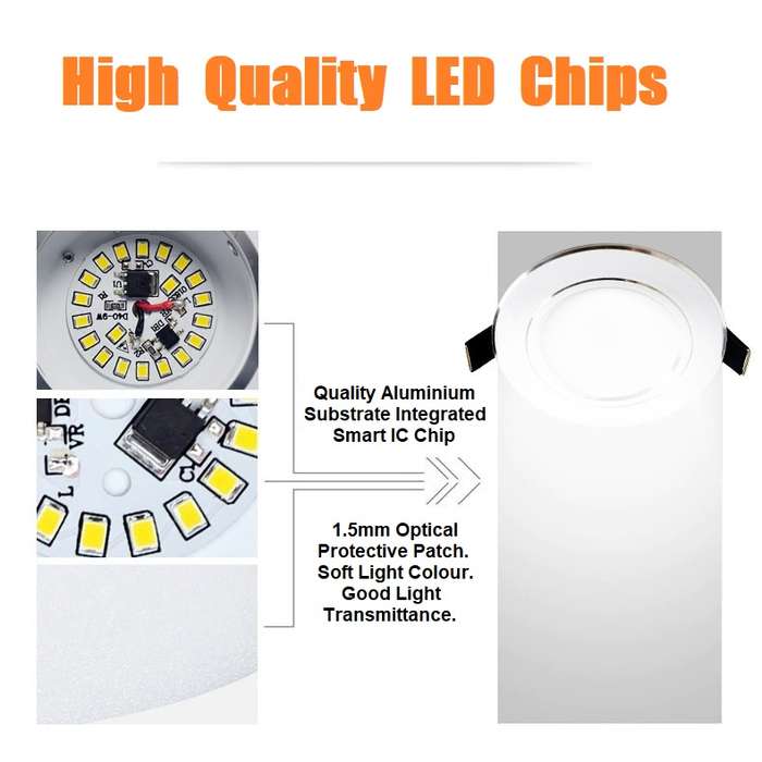 LED Light Bulb: 9W Ceiling Light, Downlight, Spotlight. Complete Ready to Use. Collections Allowed.
