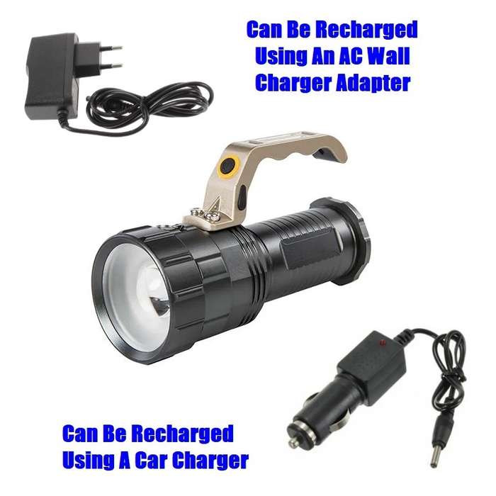 Rechargeable CREE LED High Performance Searchlight Emergency Torch. Collections Are Allowed.