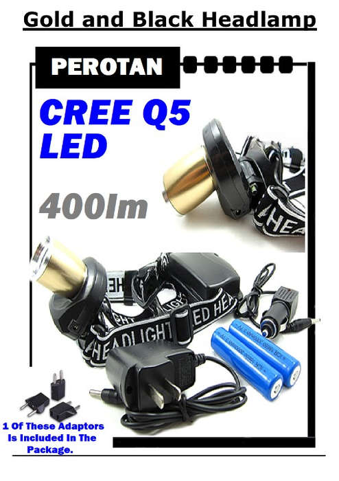 CREE Q5 LED High Performance Rechargeable Headlight Headlamp. Top Range Product. Collections Allowed