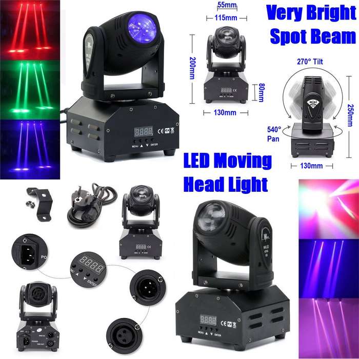 Professional Disco Moving Head Light DMX512 Stage Light, DJ Party Light. Collections Are Allowed.
