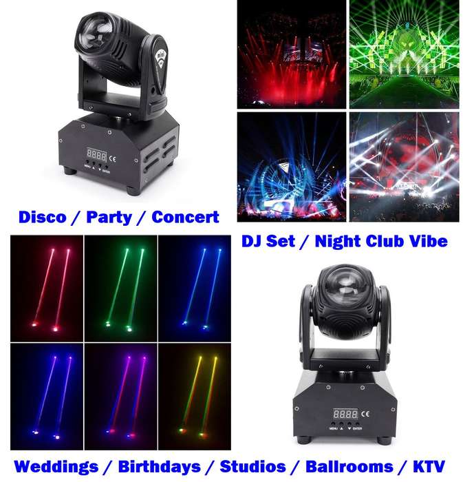 Professional Disco Moving Head Light DMX512 Stage Light, DJ Party Light. Collections Are Allowed.
