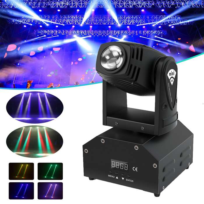 Professional Disco Moving Head Light DMX512 Stage Light, DJ Party Light. Collections Are Allowed.