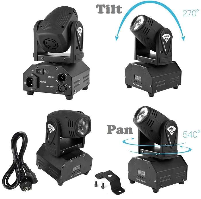 Professional Disco Moving Head Light DMX512 Stage Light, DJ Party Light. Collections Are Allowed.